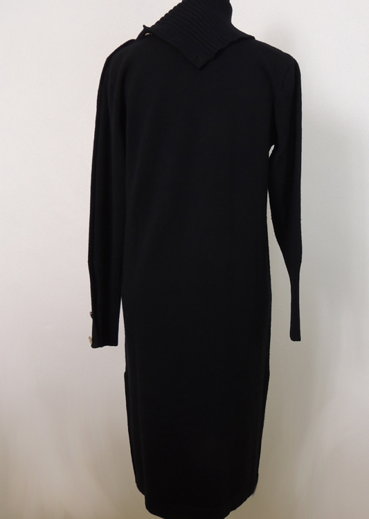 Carlisle Company of New York Black Lambswool Dress