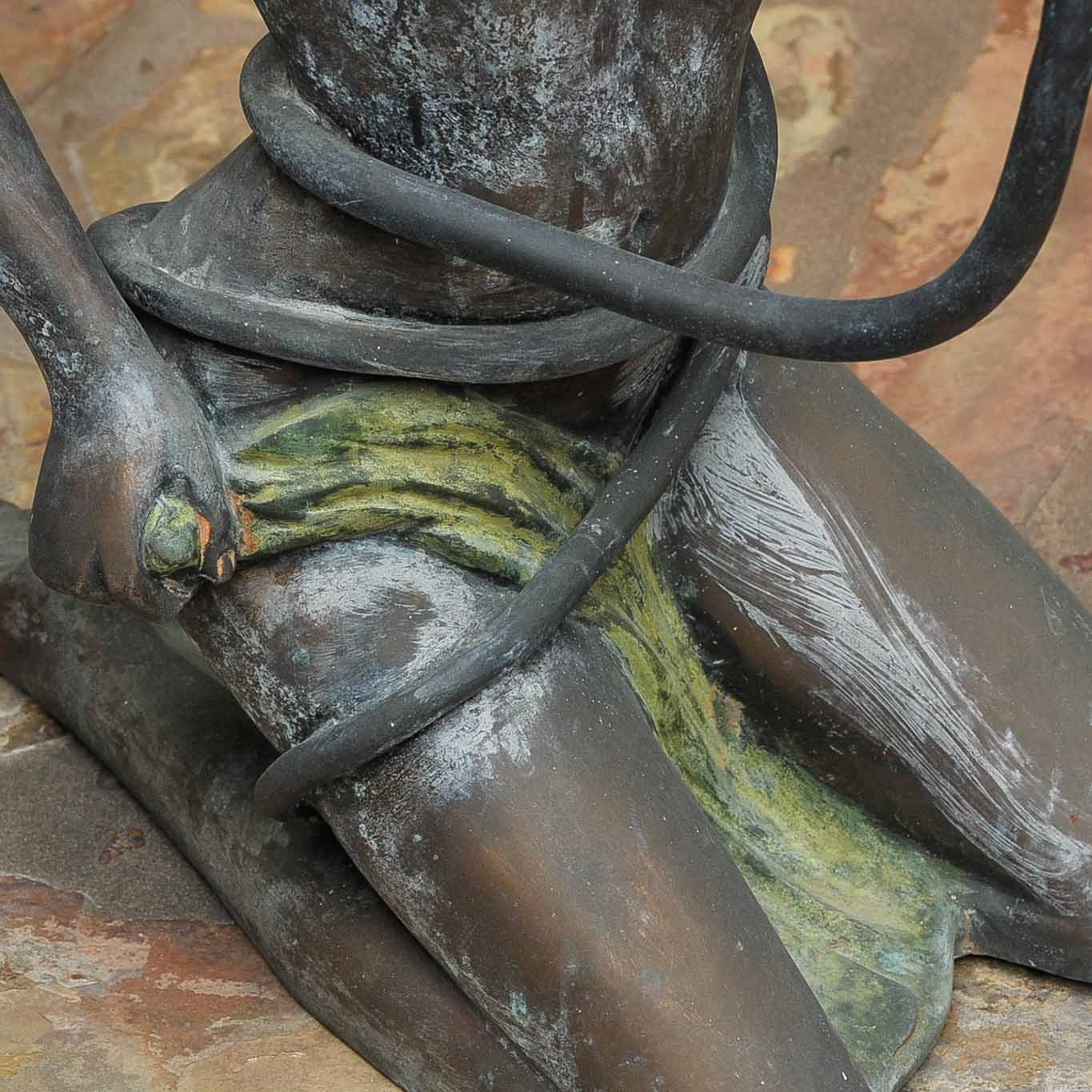 Bronze Maiden Garden Sculpture