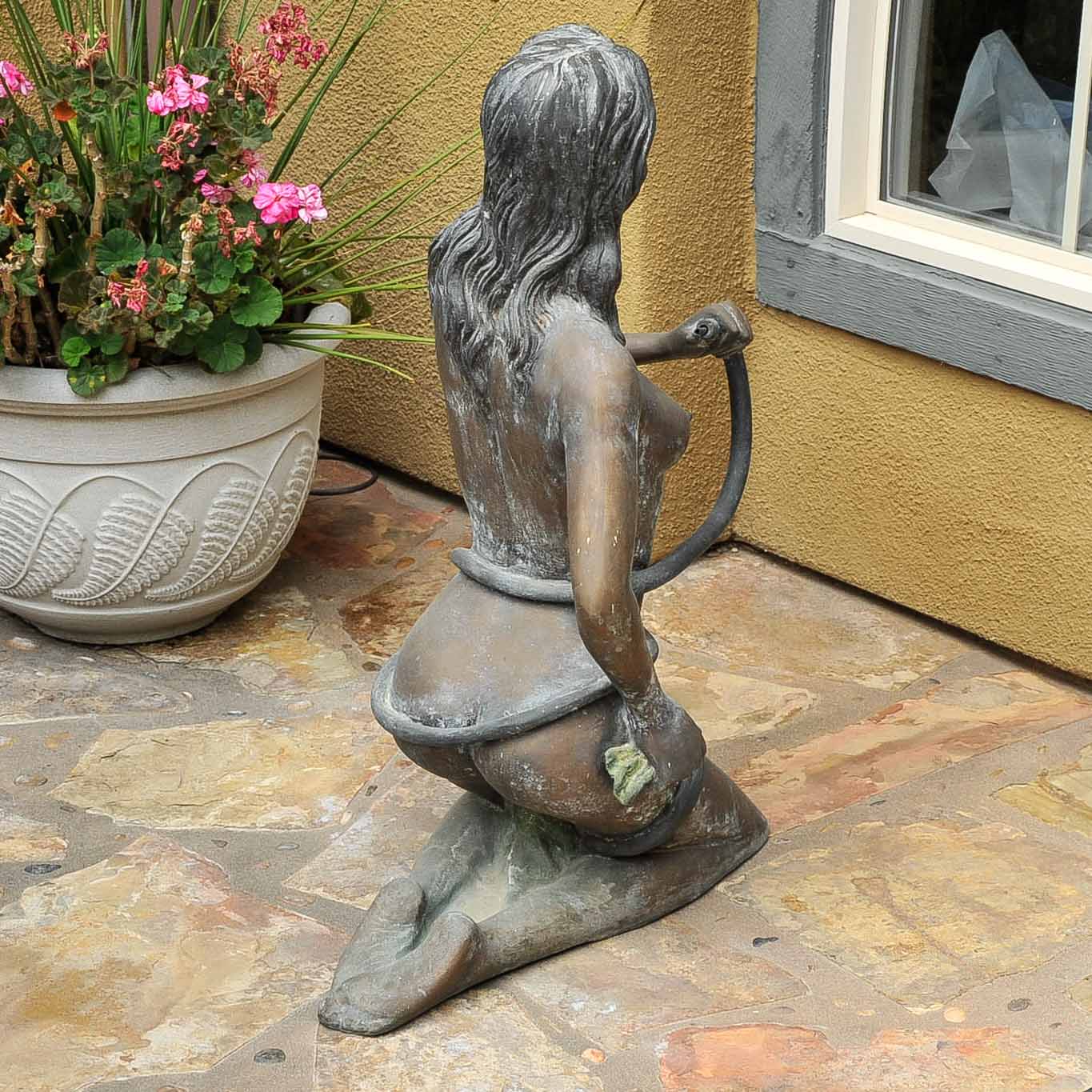 Bronze Maiden Garden Sculpture