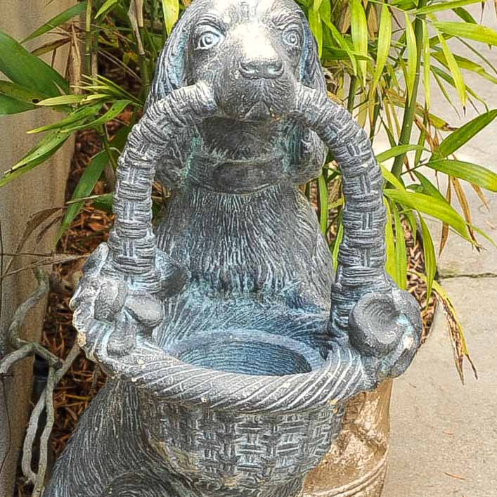 Concrete Garden Sculpture of Dog