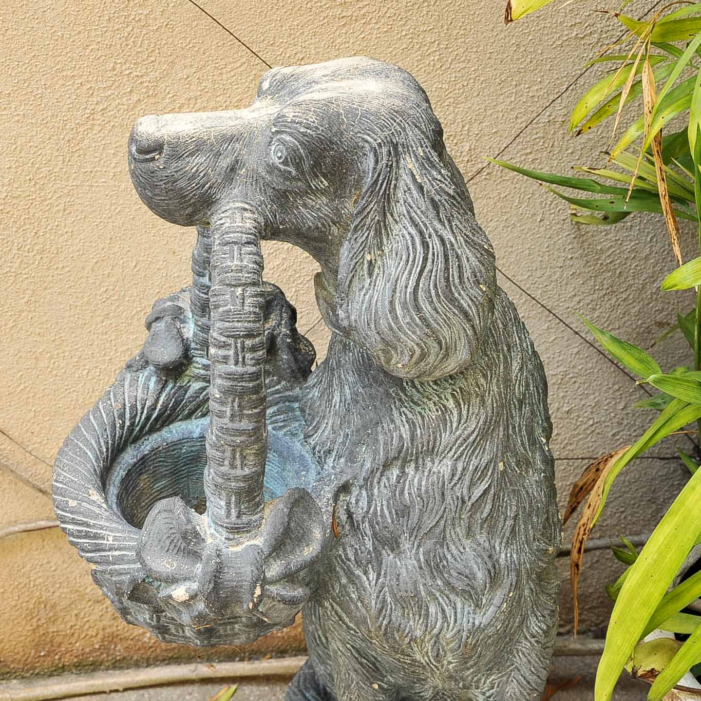 Concrete Garden Sculpture of Dog