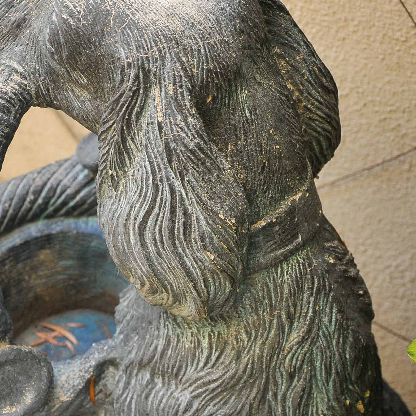 Concrete Garden Sculpture of Dog