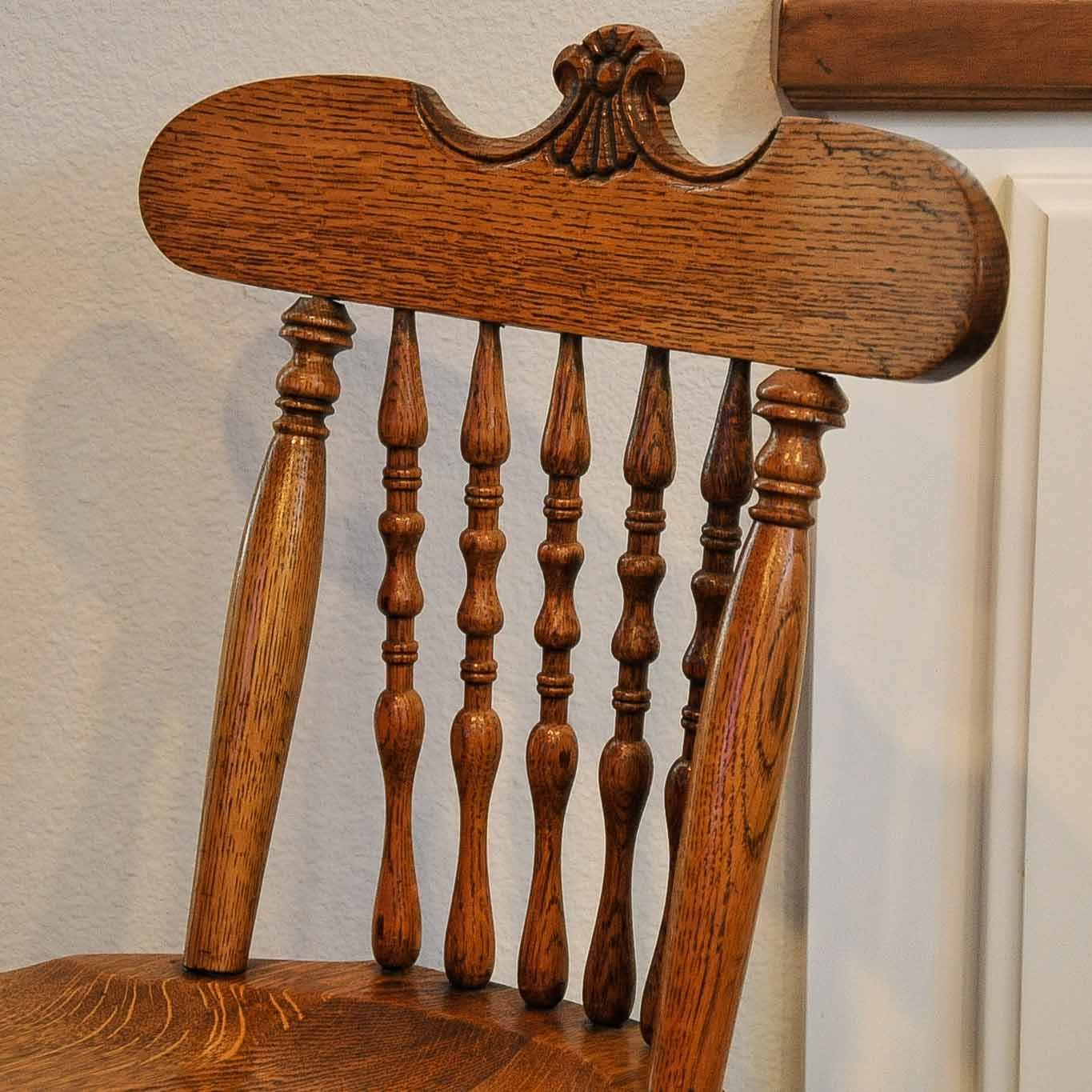 Late Victorian Oak Side Chair