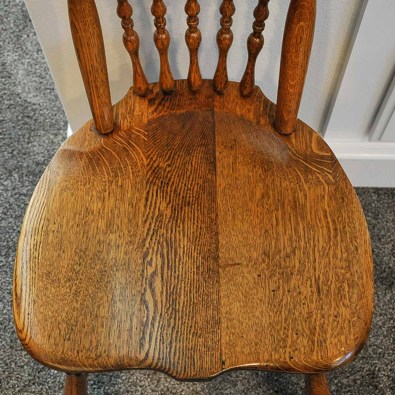 Late Victorian Oak Side Chair