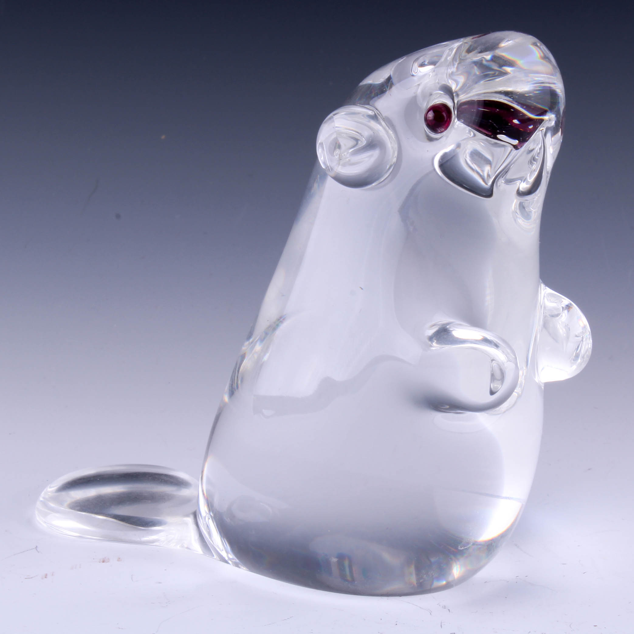 Beaver Crystal Figurine by Steuben