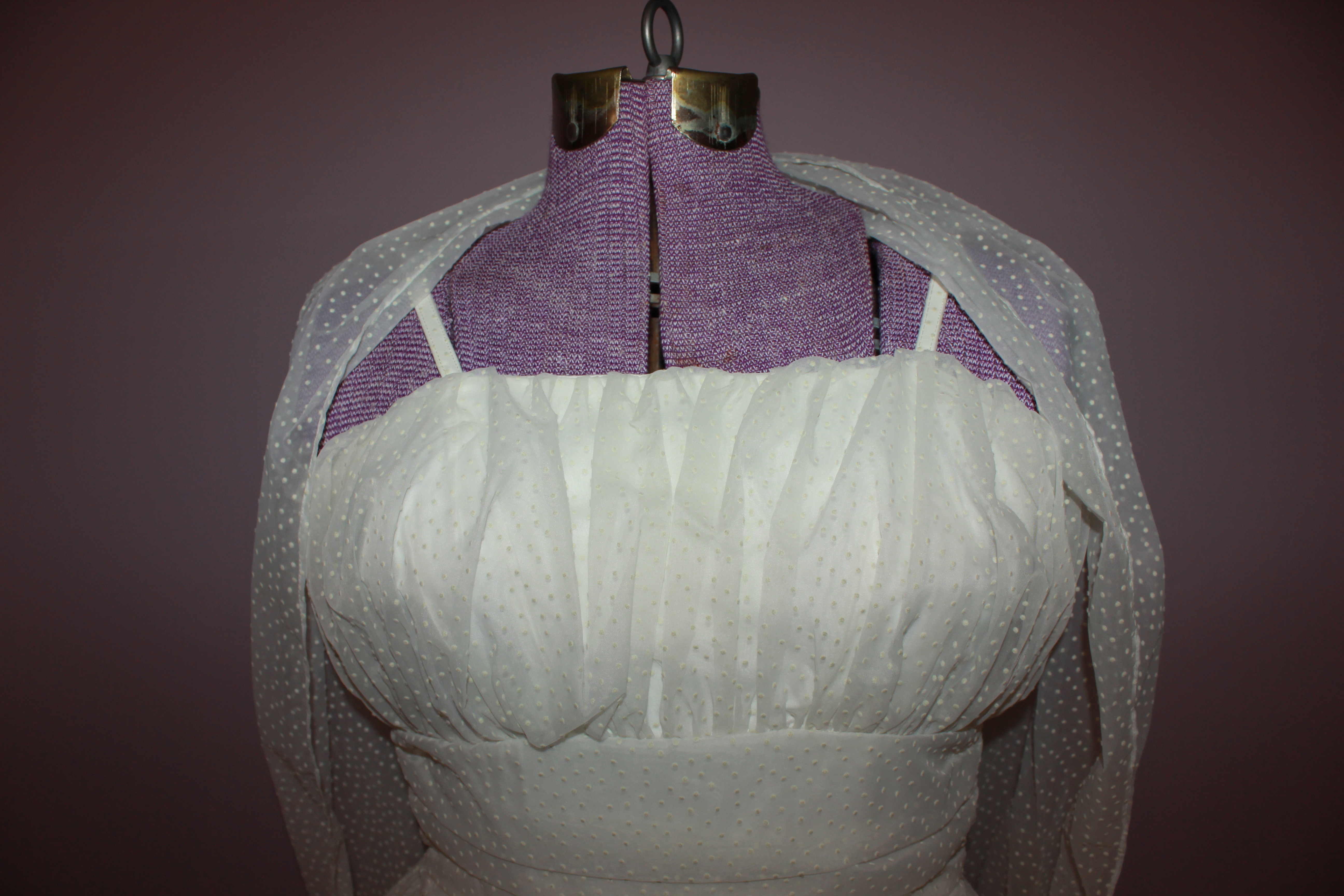 Vintage Formal Dress with Shawl