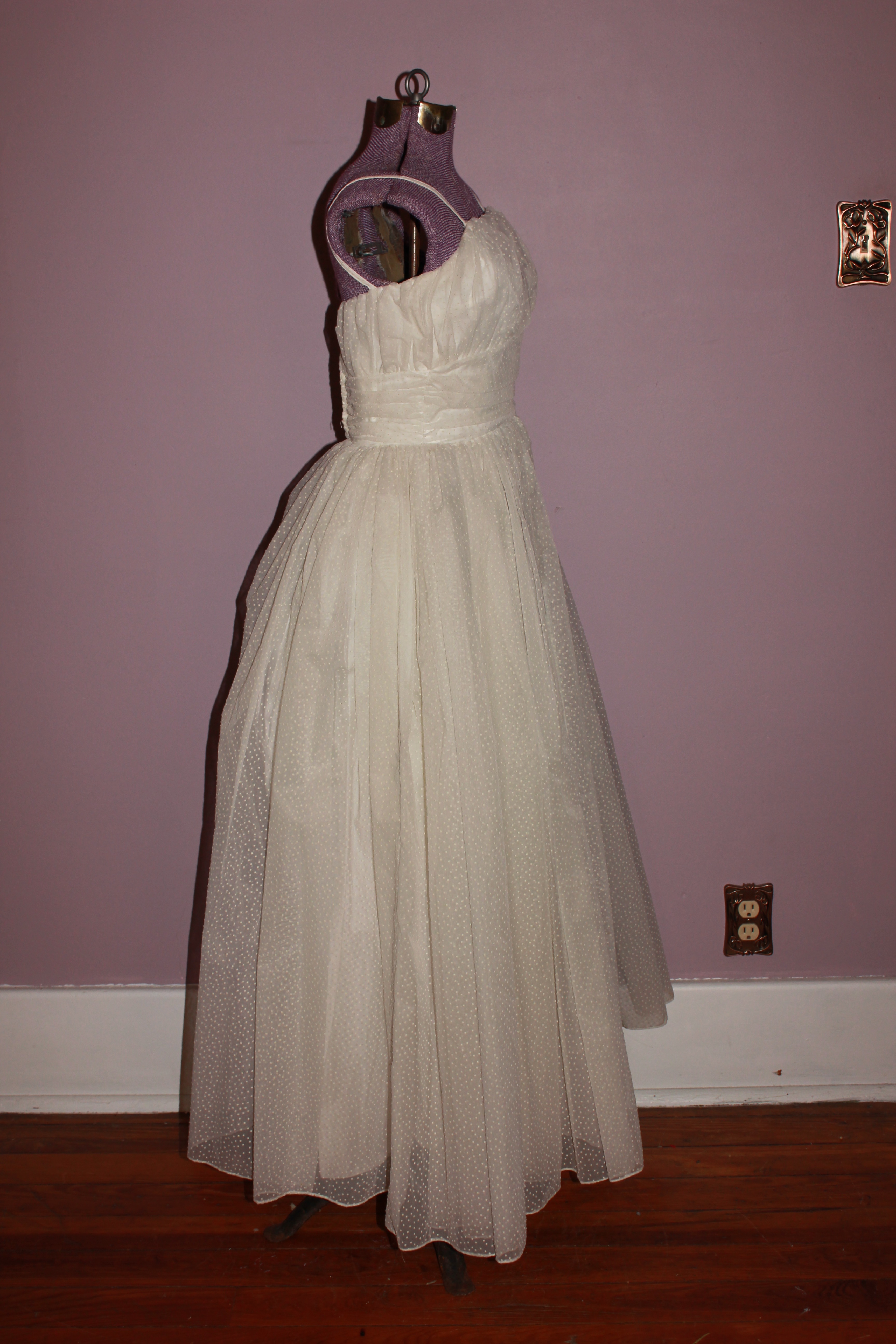 Vintage Formal Dress with Shawl