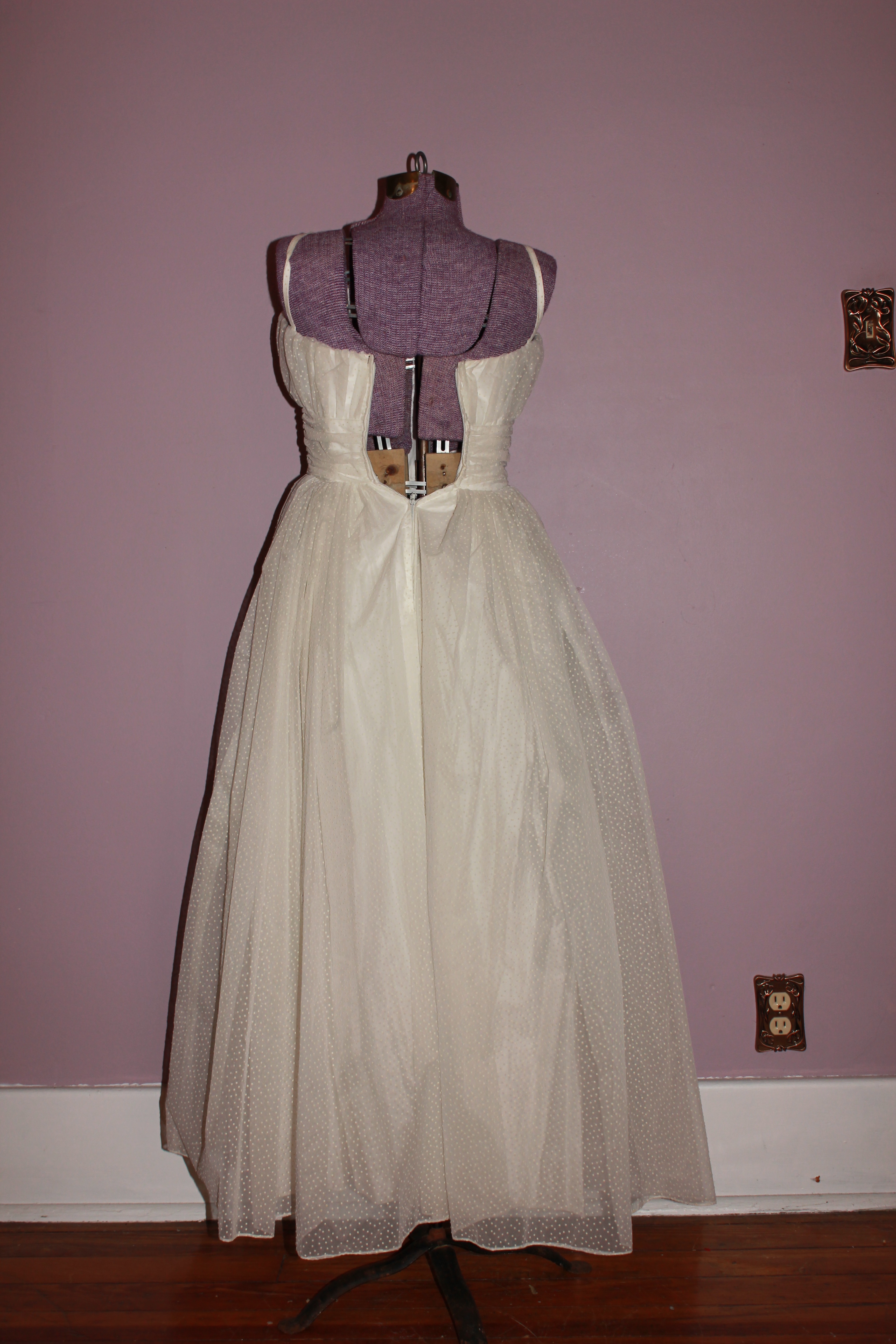 Vintage Formal Dress with Shawl