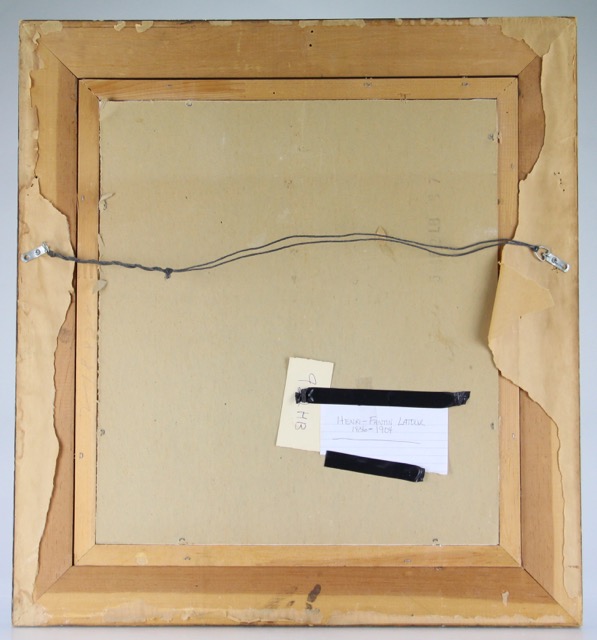 Framed Floral Offset Lithograph After Henri Fantin-Latour