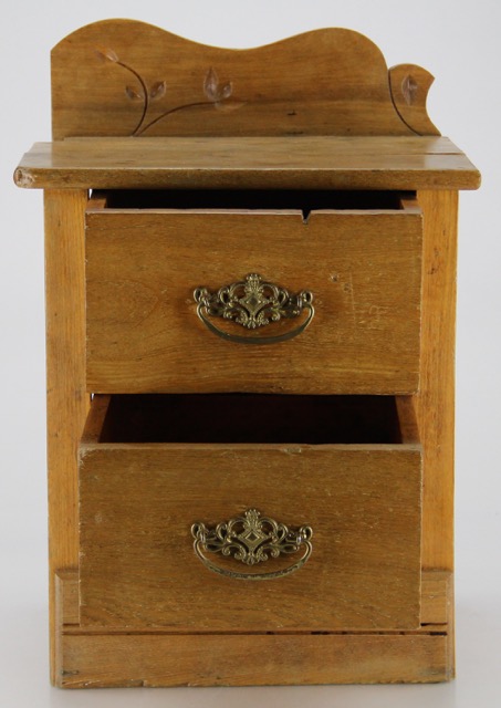 Small Oak Cabinet with Drawers