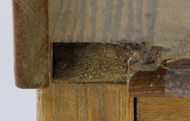 Small Oak Cabinet with Drawers