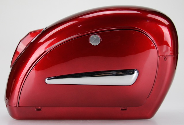 A1 Motorcycle Hard Case Saddle Bags with Helmet