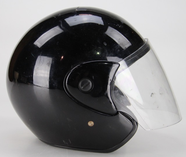 A1 Motorcycle Hard Case Saddle Bags with Helmet