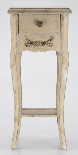 Small Painted Accent Table and Ice Bucket