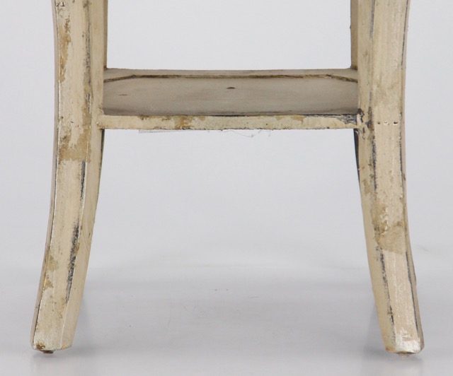 Small Painted Accent Table and Ice Bucket