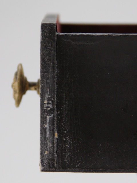 Small Painted Accent Table and Ice Bucket