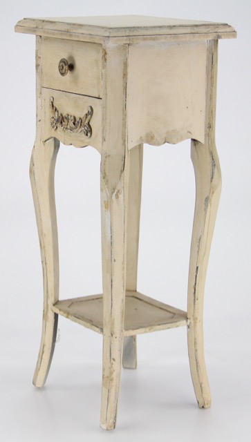 Small Painted Accent Table and Ice Bucket