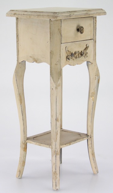 Small Painted Accent Table and Ice Bucket