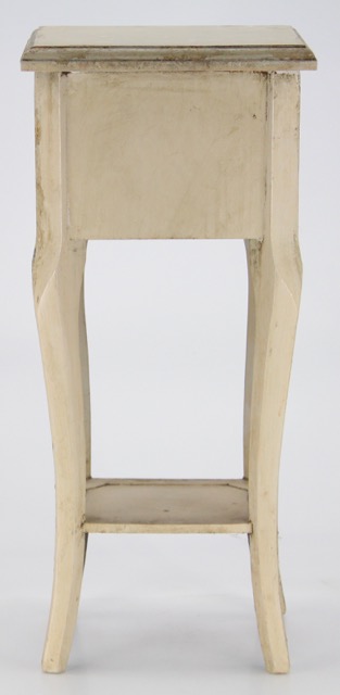 Small Painted Accent Table and Ice Bucket