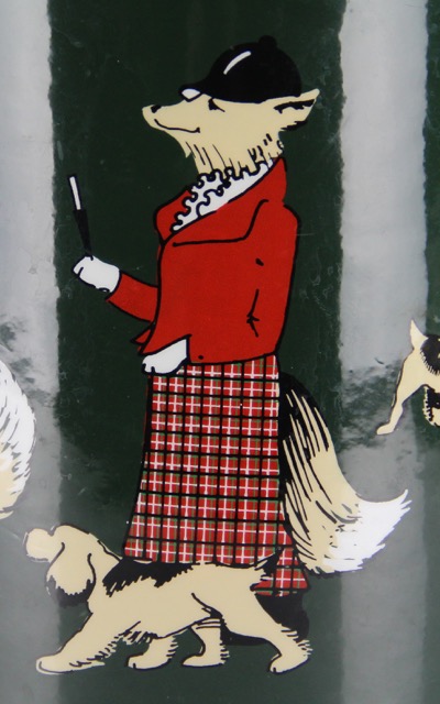 Small Painted Accent Table and Ice Bucket