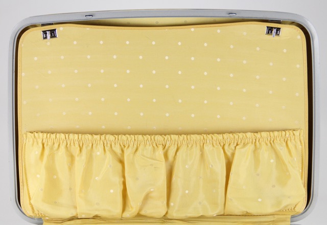 Vintage Yellow Hard Shell Suitcases