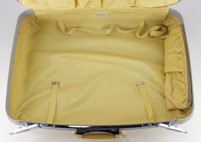 Vintage Yellow Hard Shell Suitcases