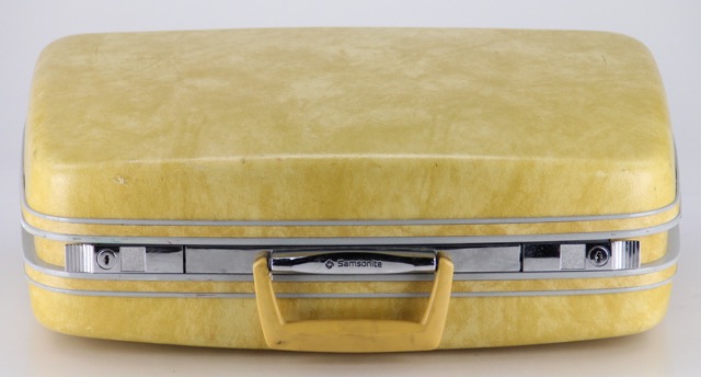 Vintage Yellow Hard Shell Suitcases