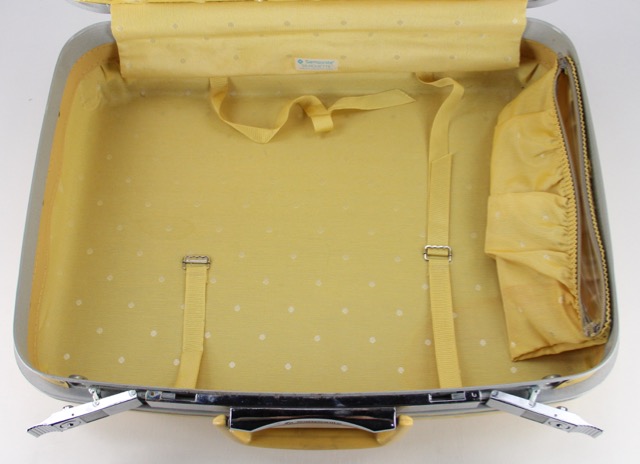 Vintage Yellow Hard Shell Suitcases