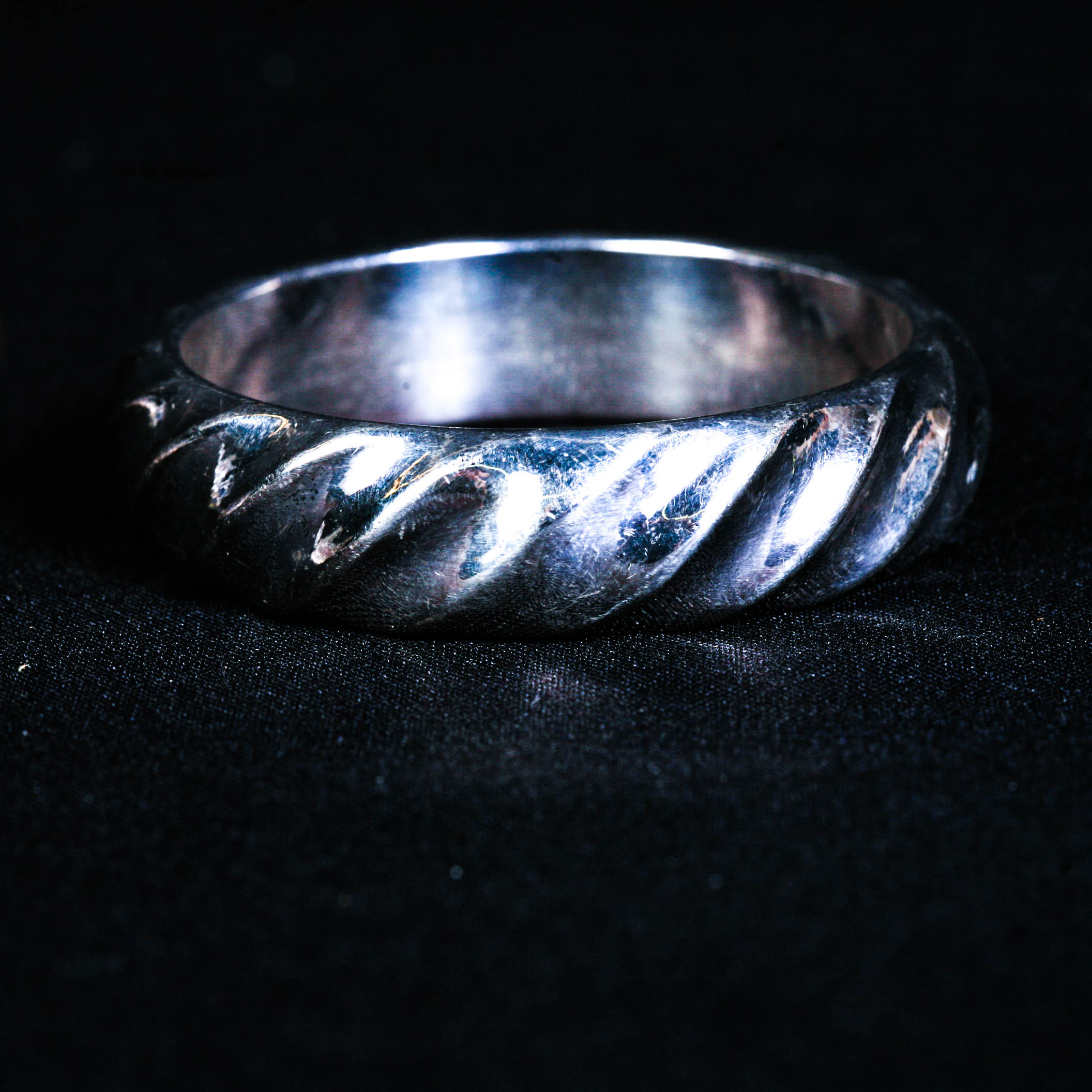 Large Sterling Silver Bangle Bracelet