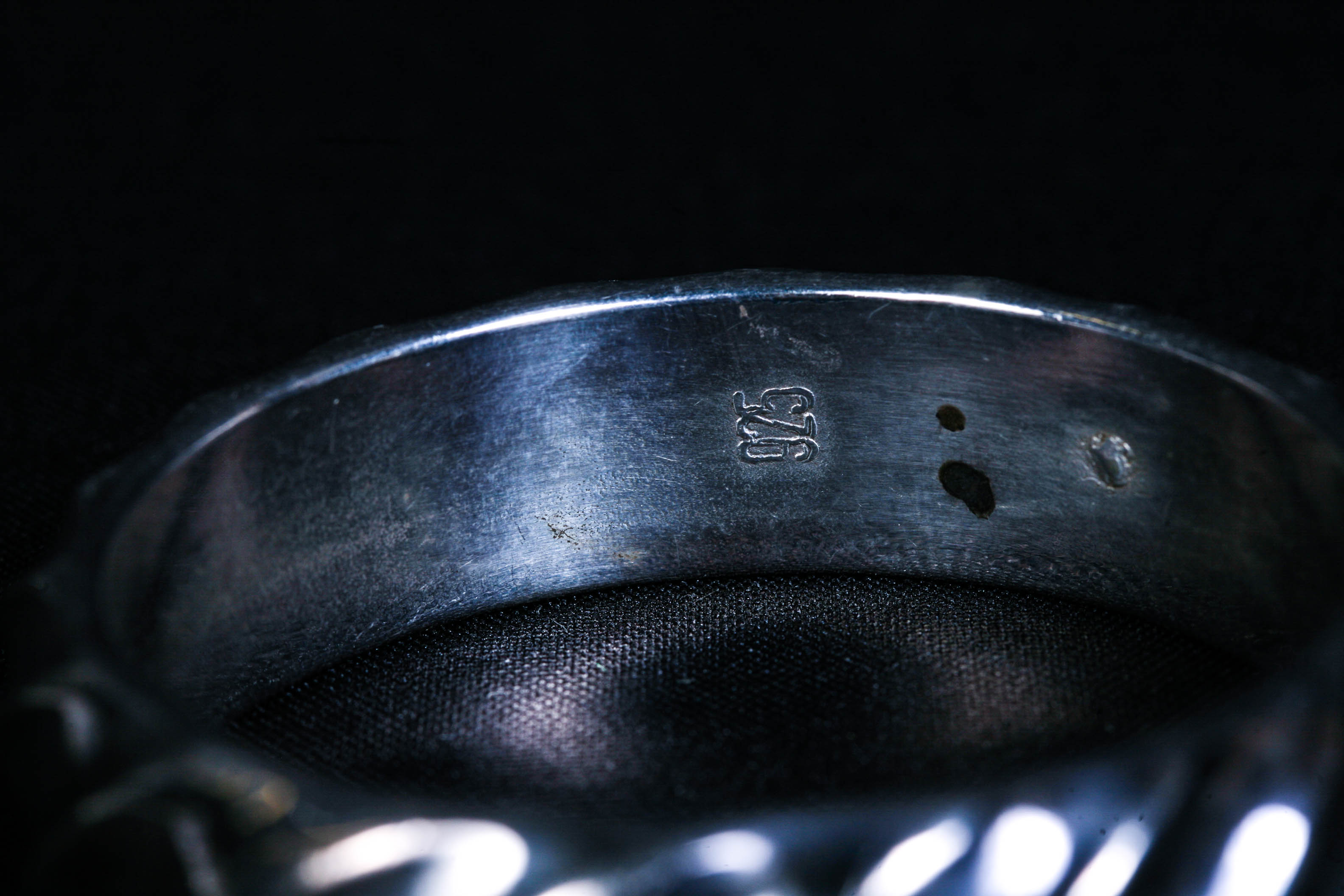 Large Sterling Silver Bangle Bracelet