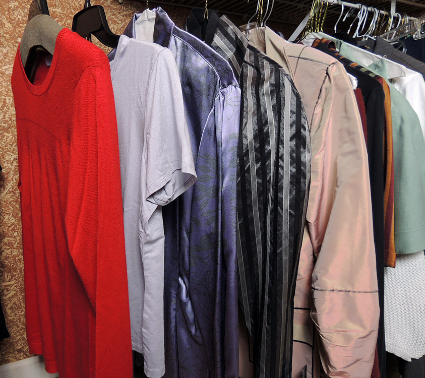 Women's Designer Fashions Including a Salvatore Ferragamo Print Blouse