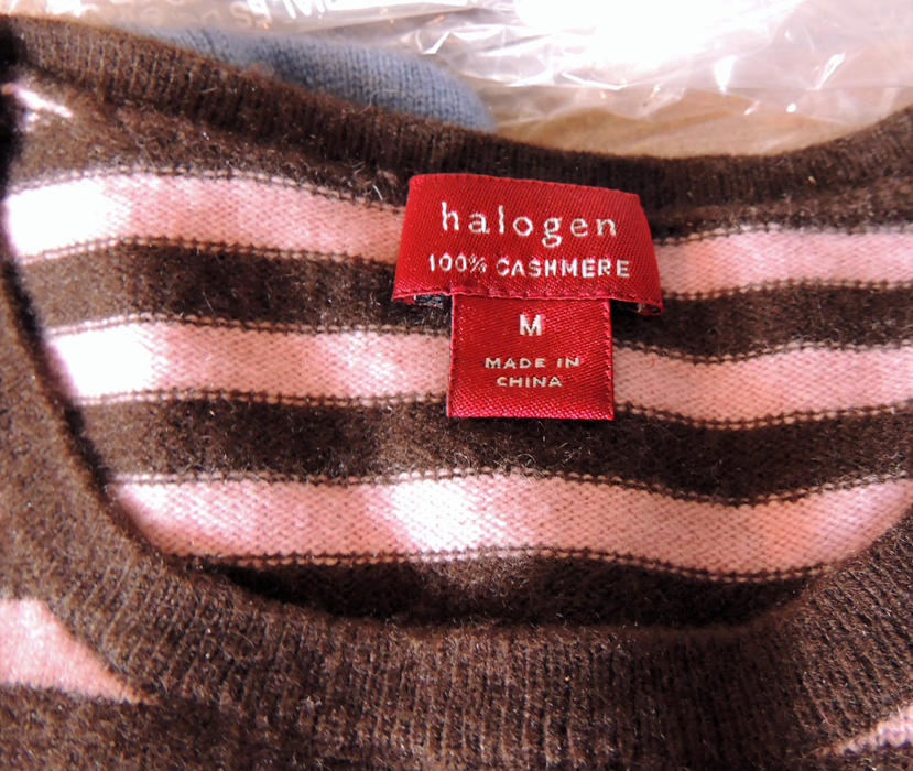 Large Selection of Sweaters Including Cashmere and Designer Labels