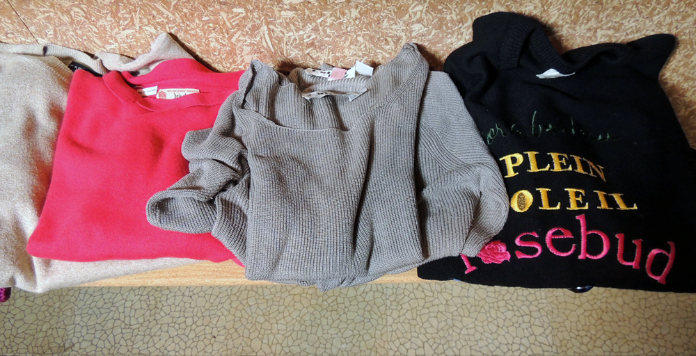 Large Selection of Sweaters Including Cashmere and Designer Labels