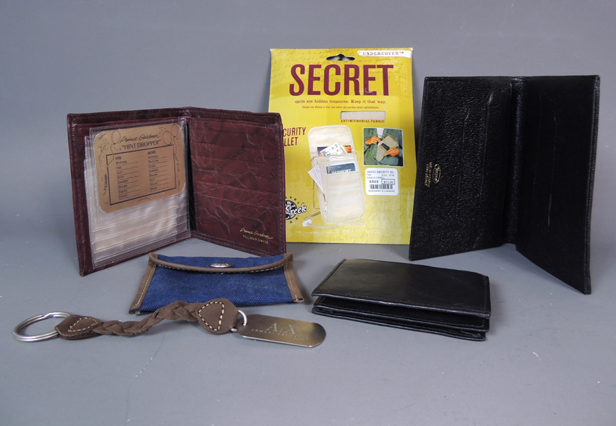 Men's Designer Fedoras with Assorted Wallets