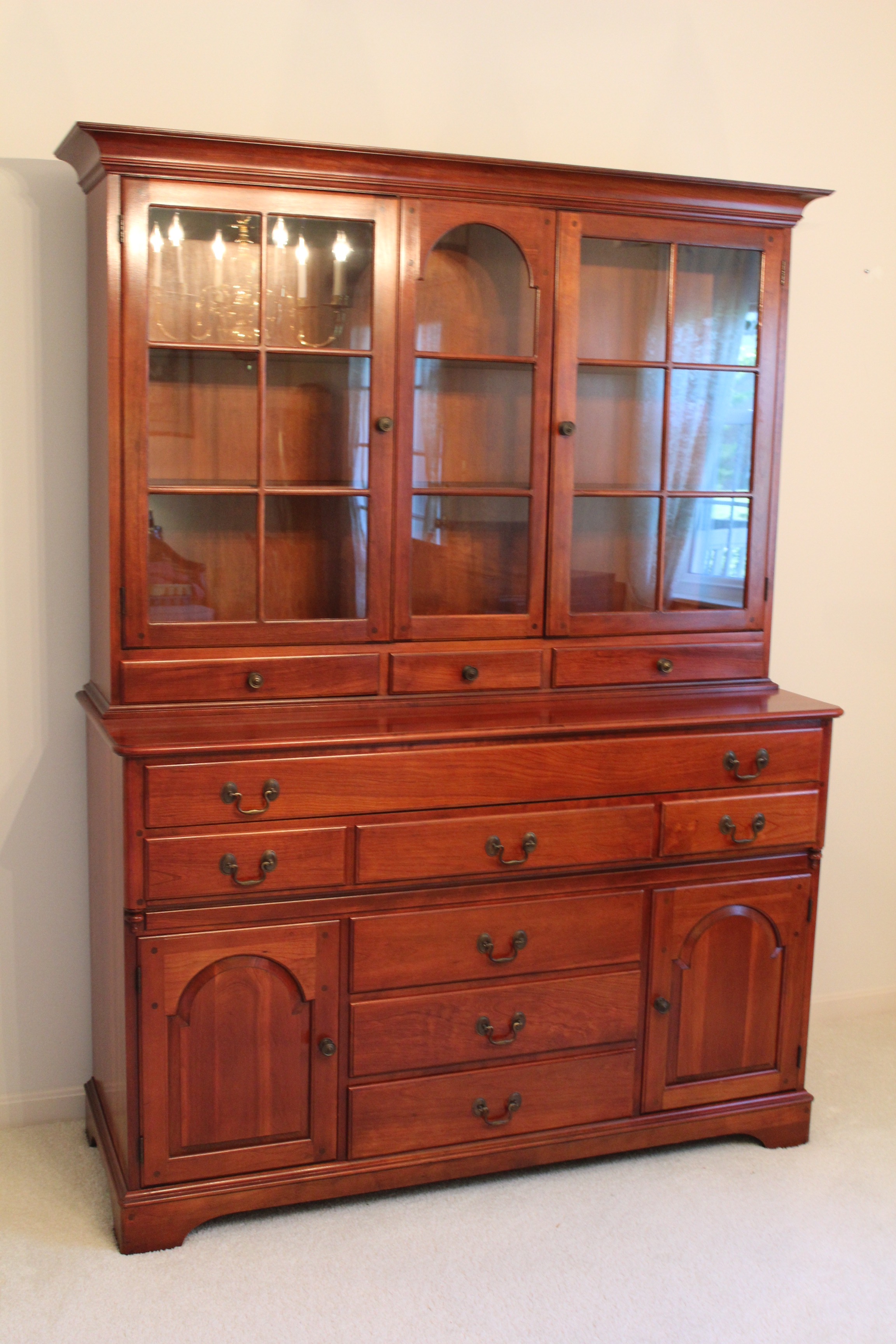 Vintage Pennsylvania House Cherry China Cabinet