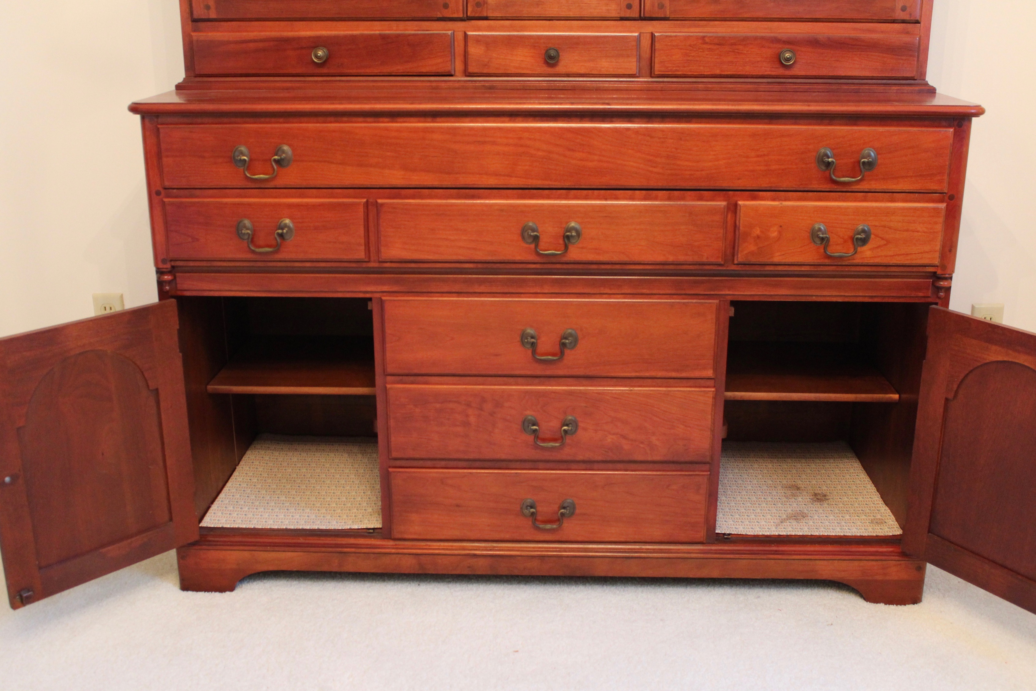 Vintage Pennsylvania House Cherry China Cabinet