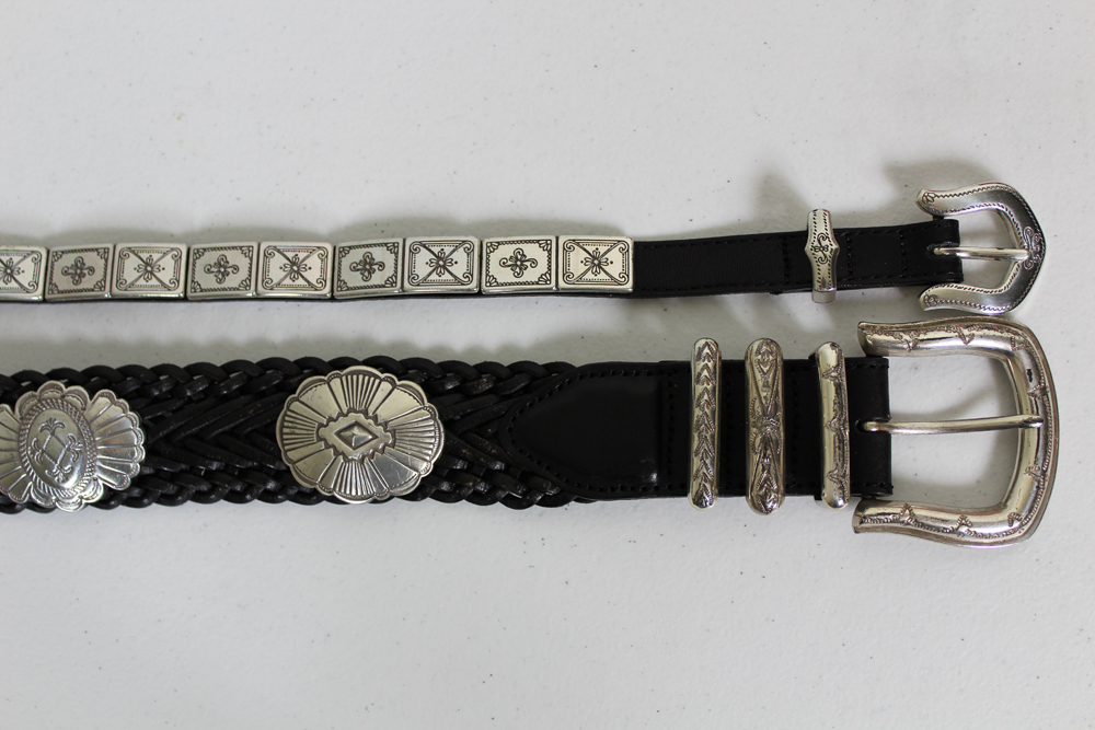 Assortment of Belts, Cosmetic Bags, Evening Gloves, and Wallets