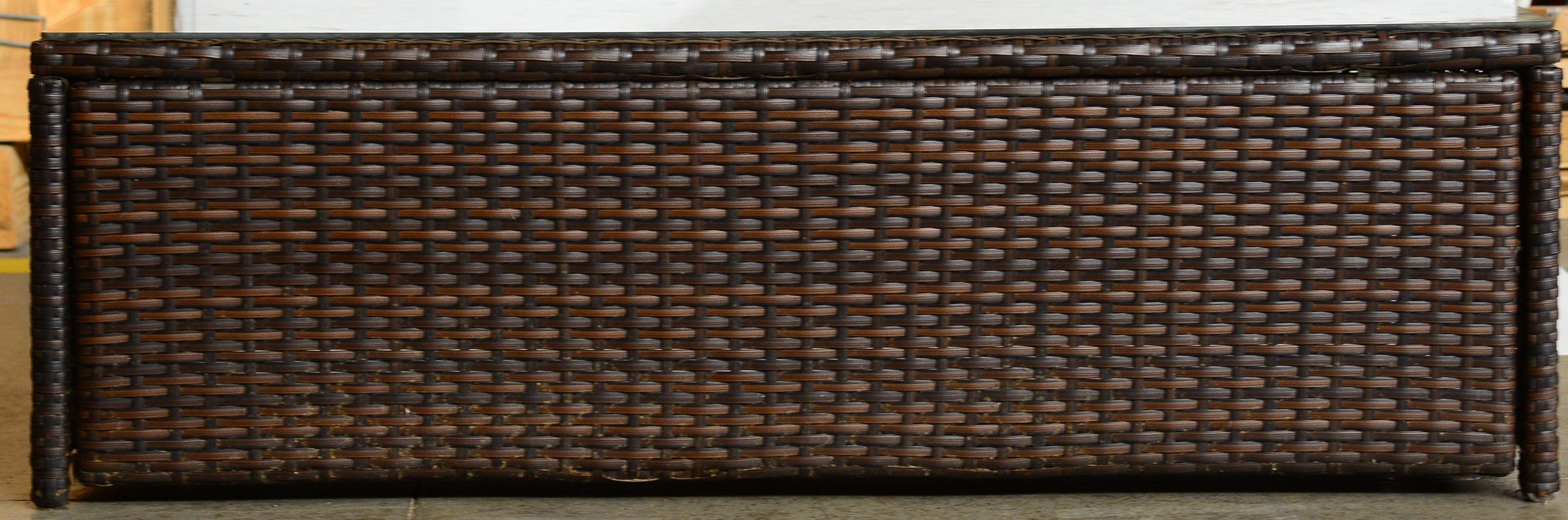 Brown Wicker Coffee Table