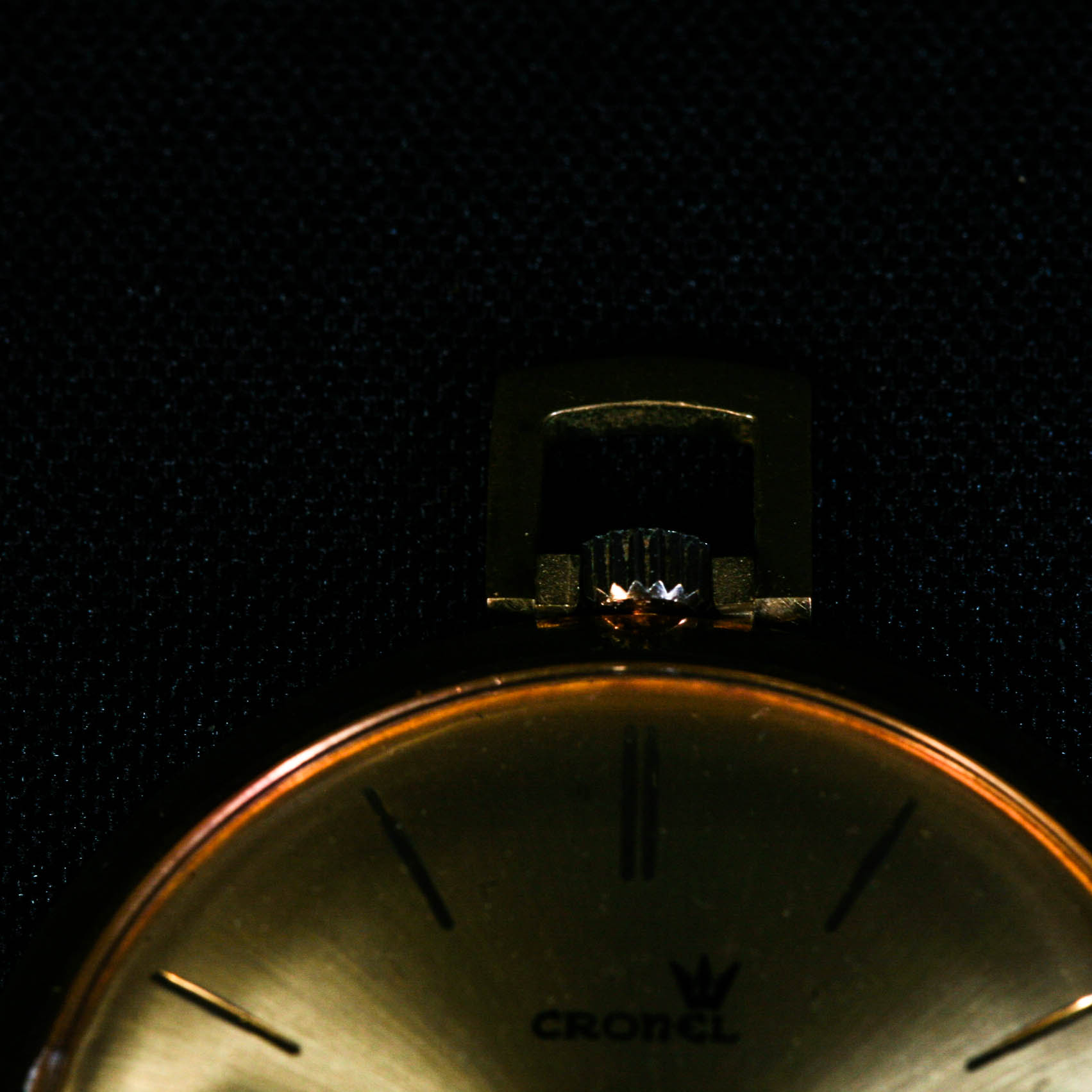 Stroun Bros. Swiss Movement Cronel (1970/71) Gold Plated Pocket Watch