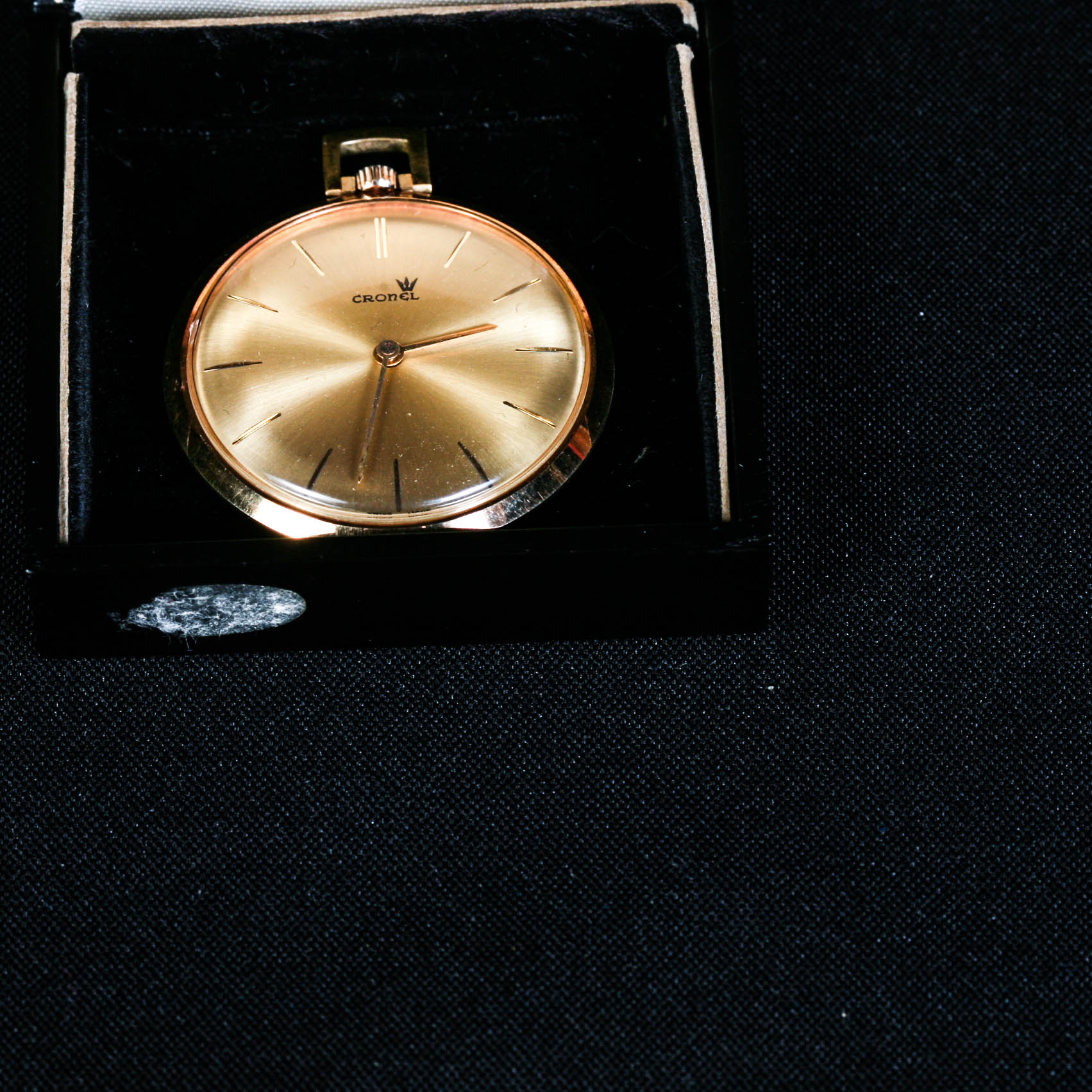 Stroun Bros. Swiss Movement Cronel (1970/71) Gold Plated Pocket Watch