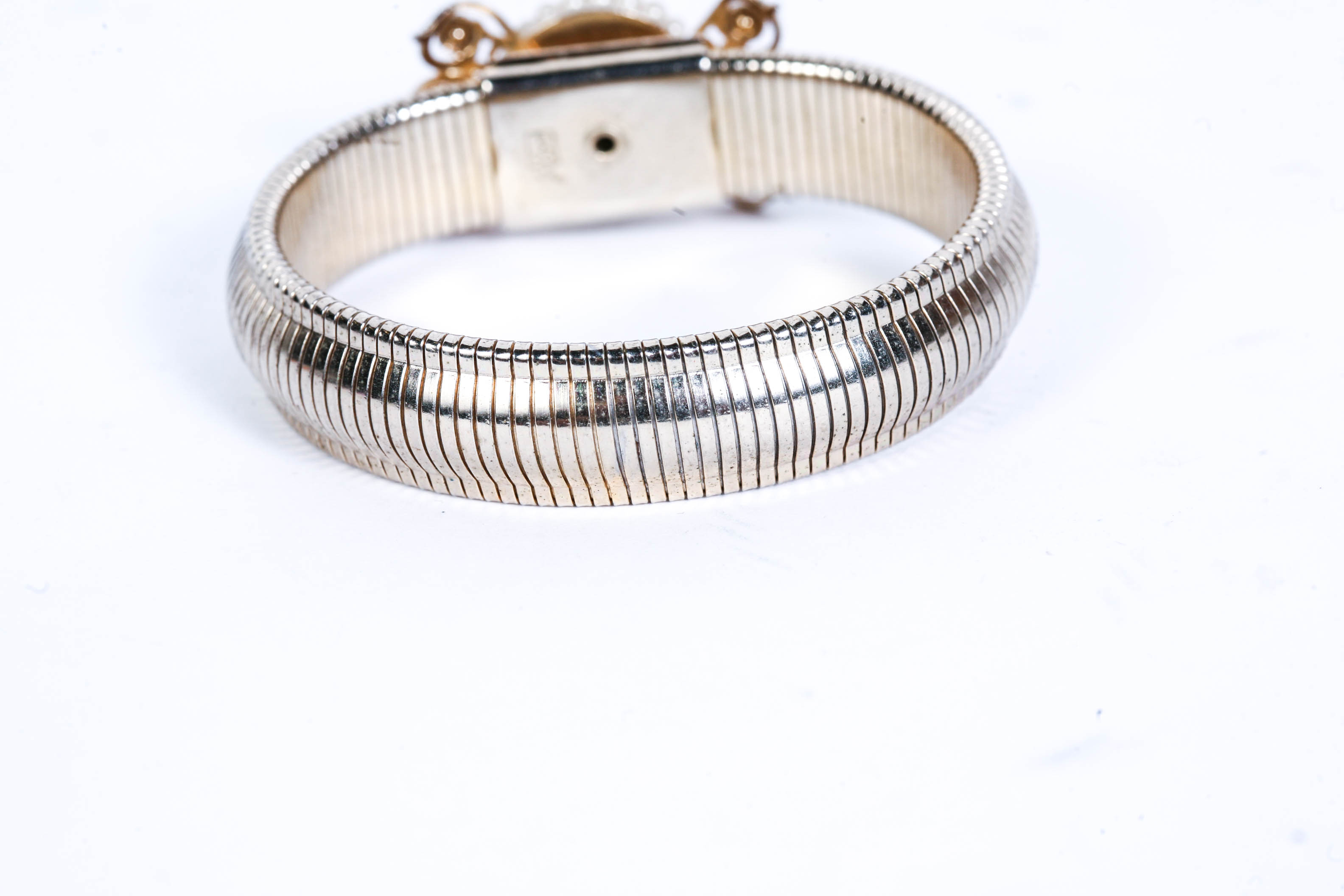 Signed Coro Cameo Bracelet, Pegasus Mark (1945-1979) and Scarf Clip