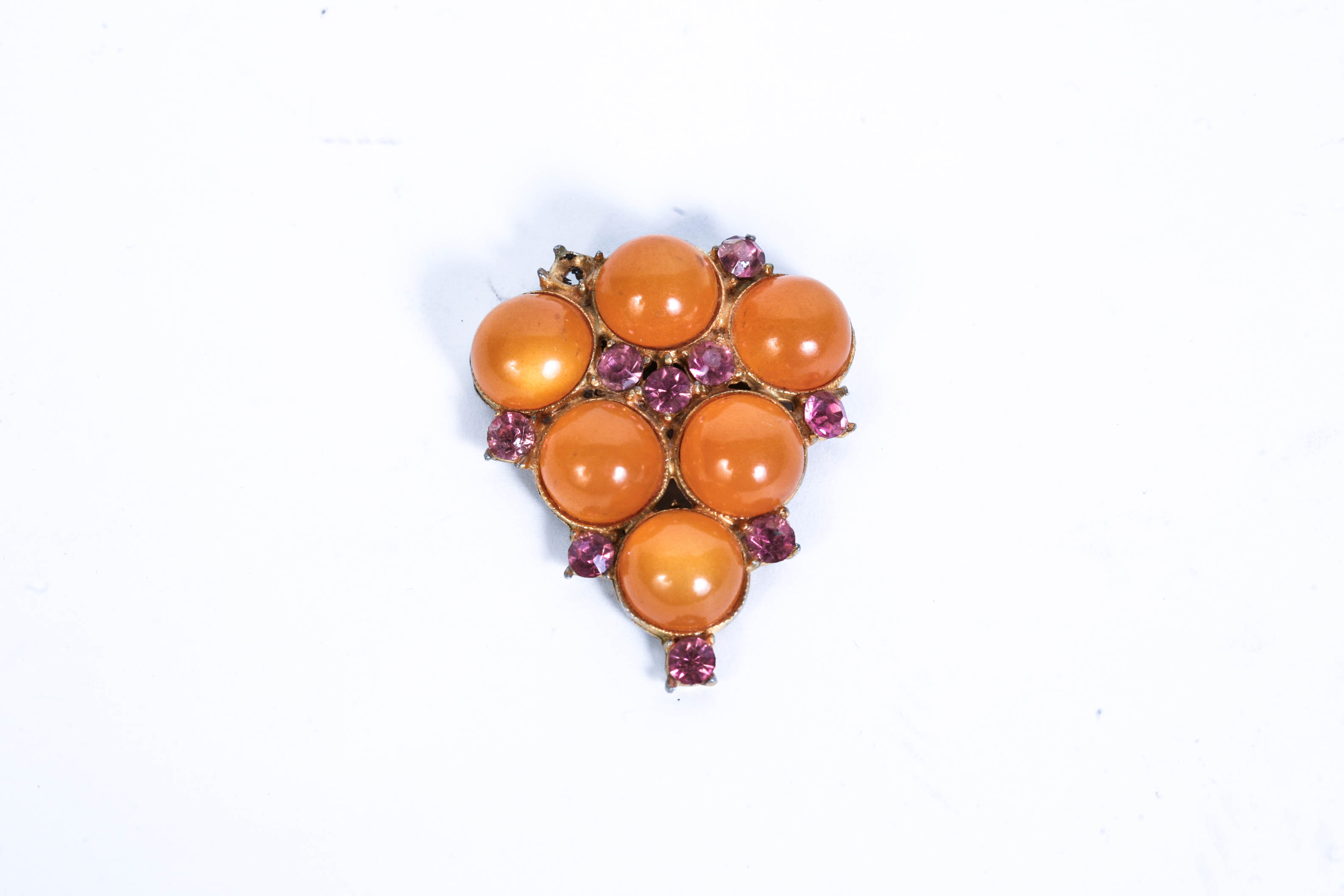 Signed Coro Cameo Bracelet, Pegasus Mark (1945-1979) and Scarf Clip