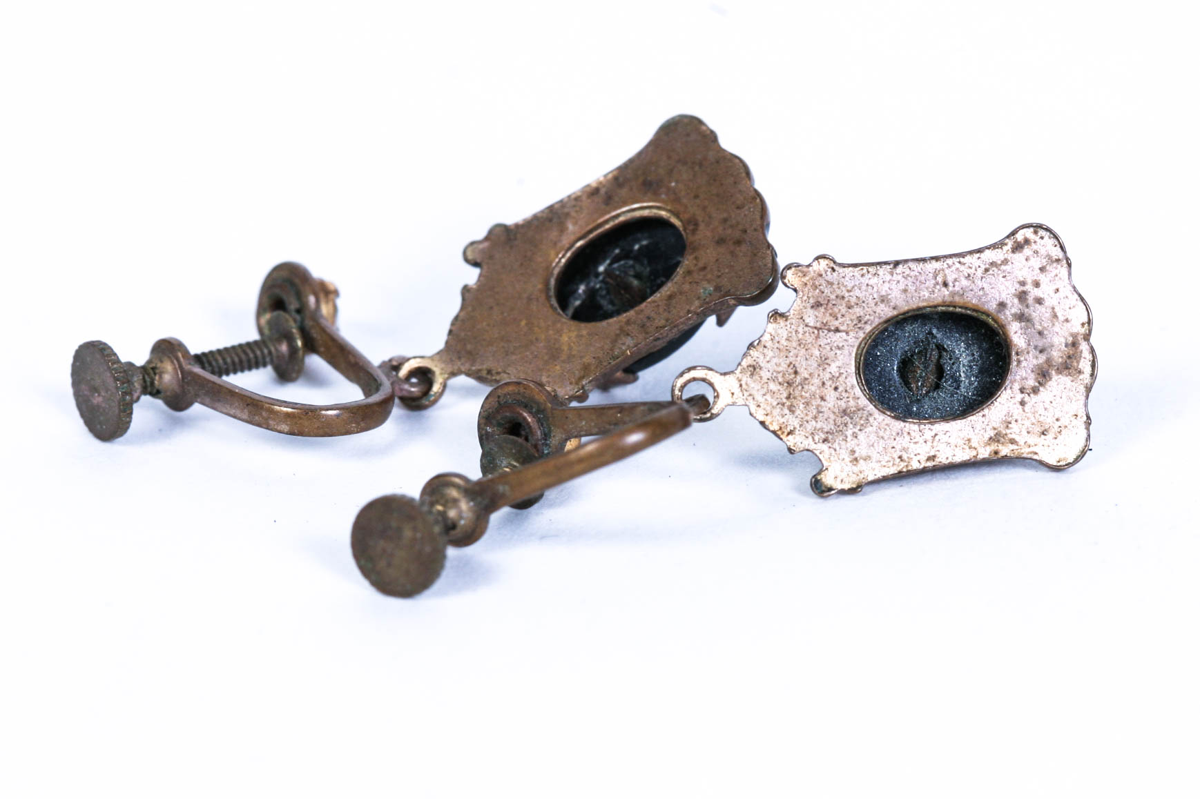 1890 - 1910 Edwardian Blister Mabe Pearl Jabot Stick Pin