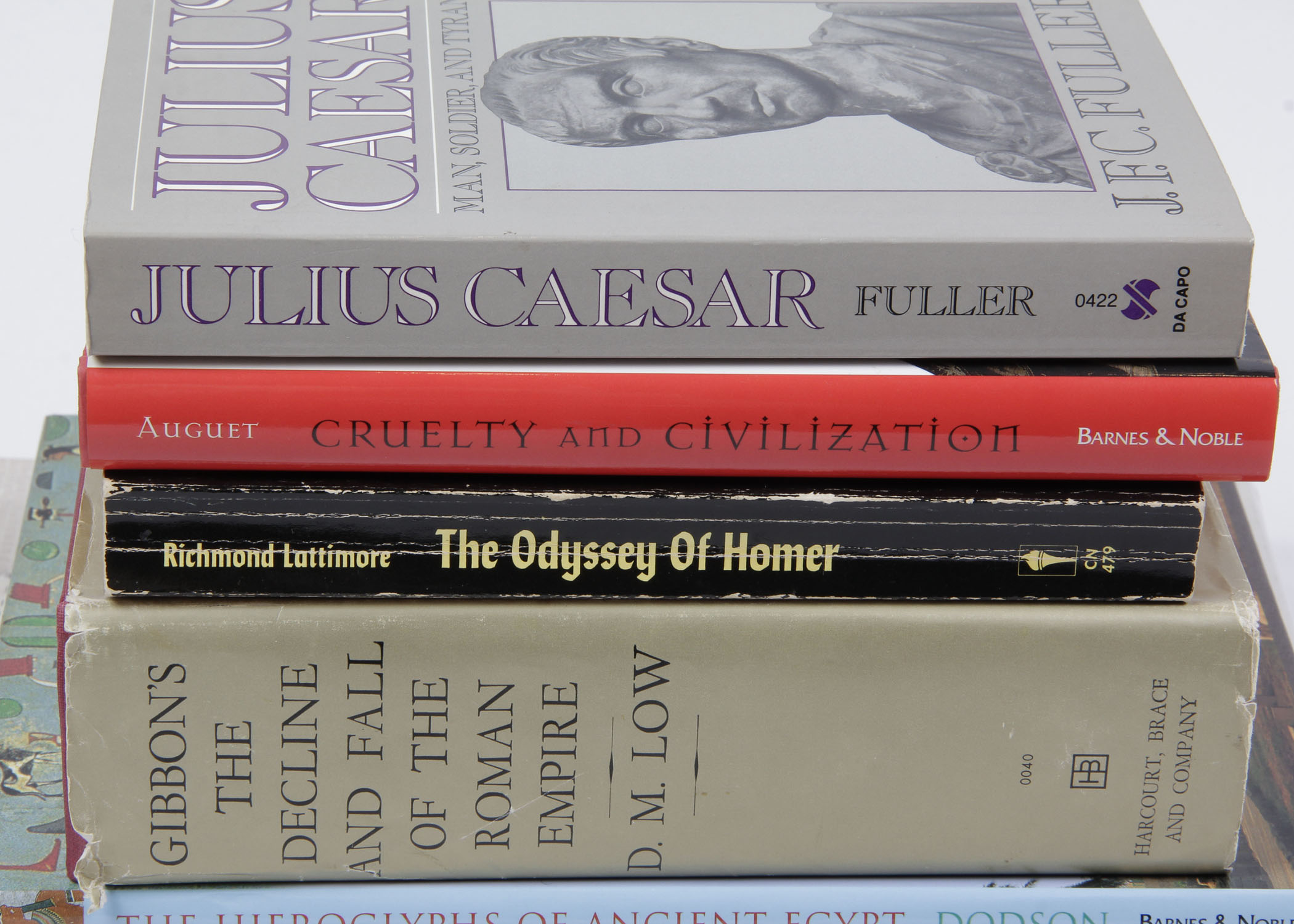 Collection of History Books on Ancient Rome and Egypt