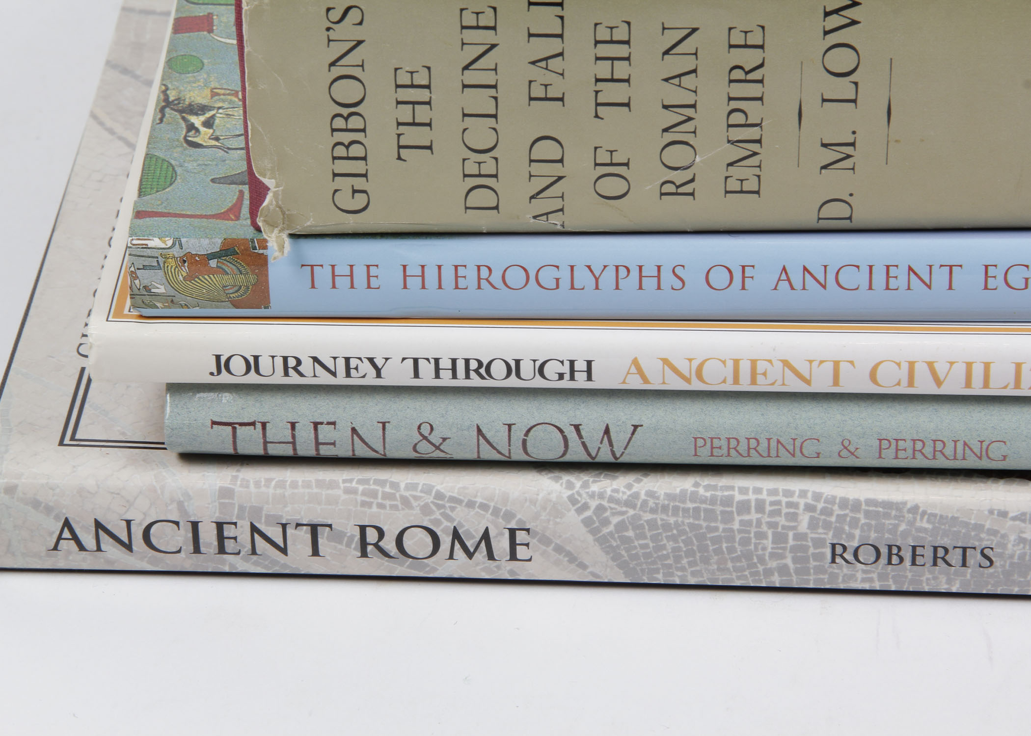 Collection of History Books on Ancient Rome and Egypt