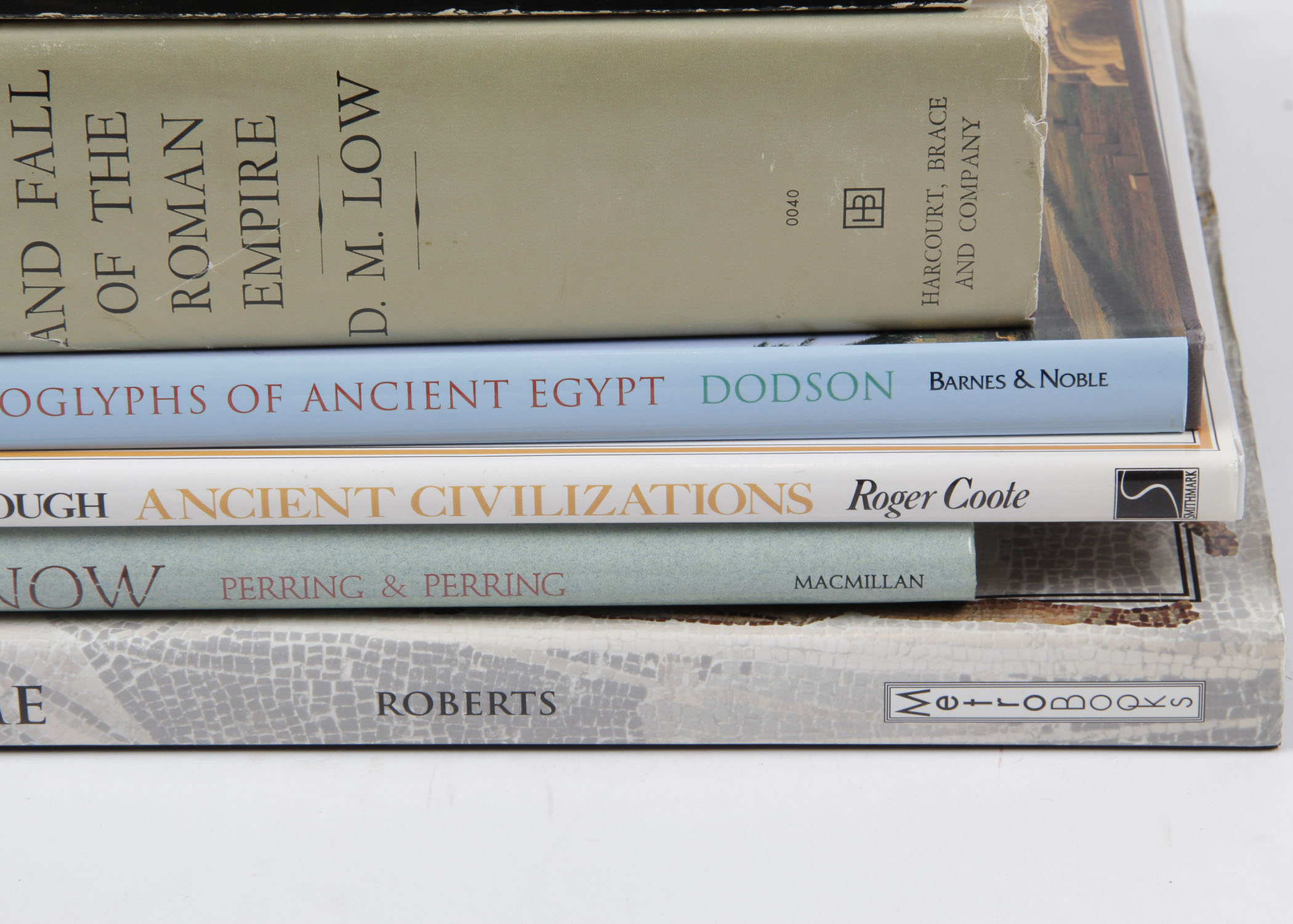 Collection of History Books on Ancient Rome and Egypt