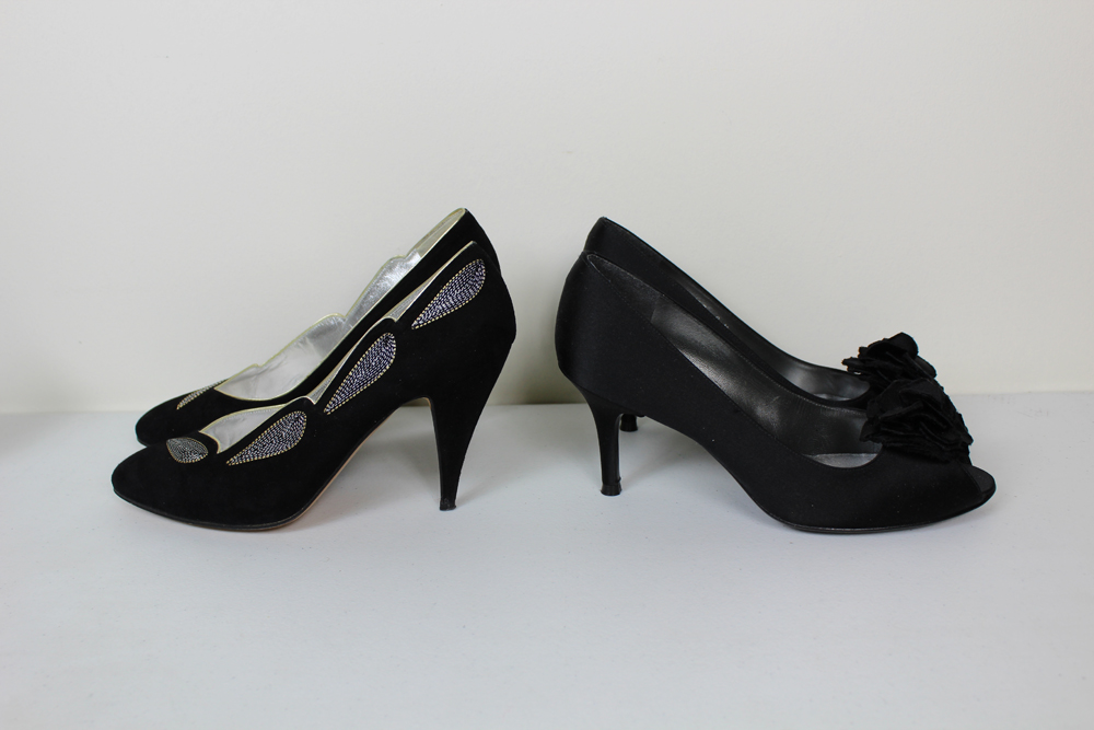 Women's Designer Dress Heels in Black