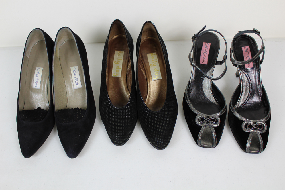 Women's Designer Dress Heels in Black