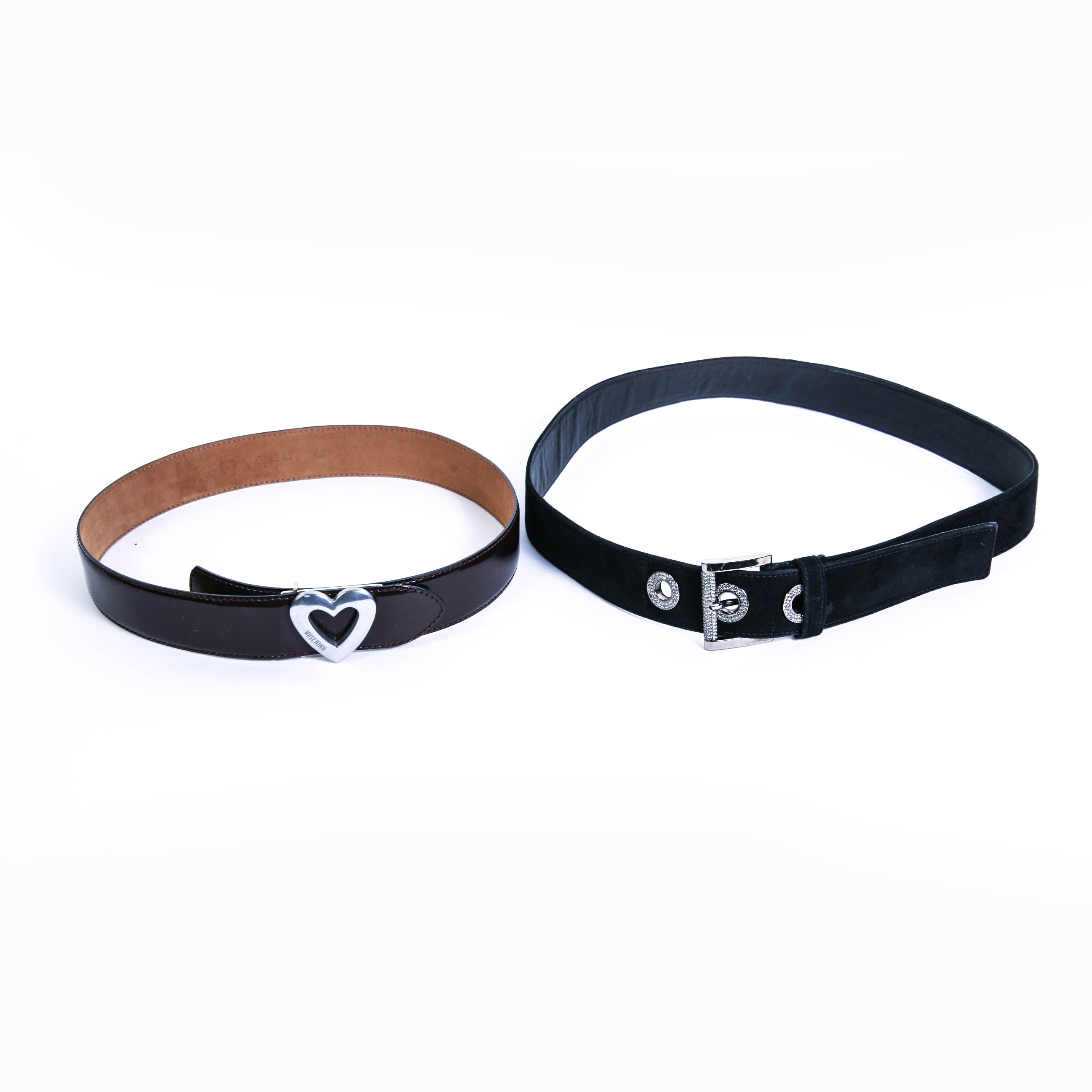 Prada and Moschino Designer Belts