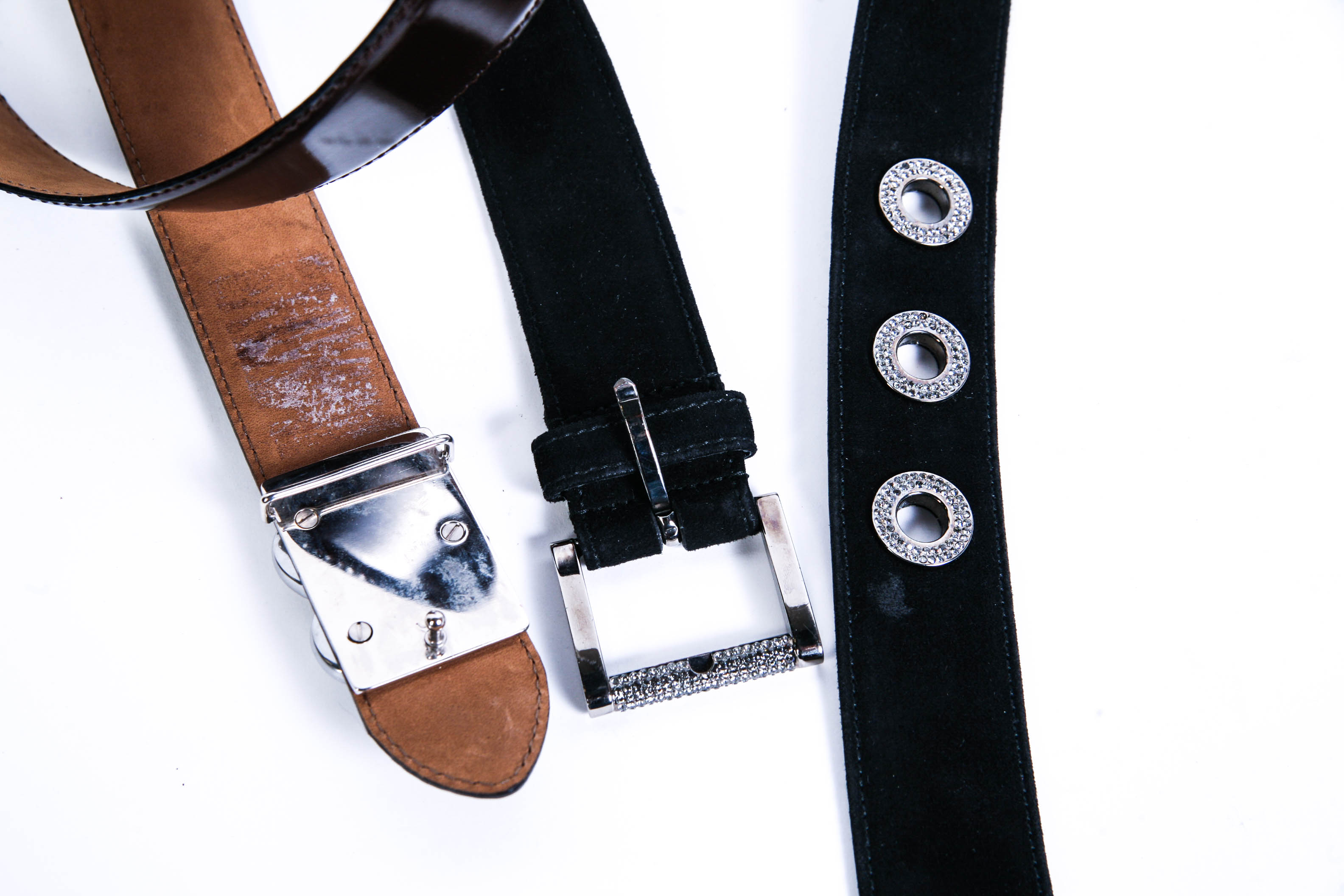 Prada and Moschino Designer Belts